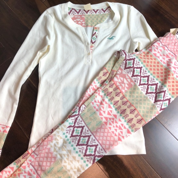 hollister pajama set